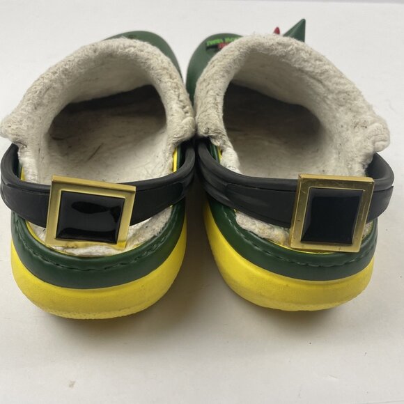 Crocs x Buddy the Elf Clog Sherpa Lined Green / Yellow Size J5 - Picture 6 of 12